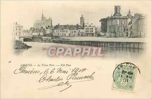 Cartes postales Amiens Le Vieux Port (carte 1900)
