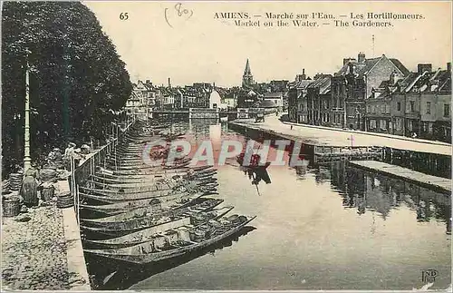 Cartes postales Amiens Marche sur l Eau Les Hortillonneurs
