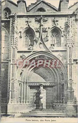 Cartes postales Carpentras Vaucluse Cathedrale Porte laterale dite Porte Juive