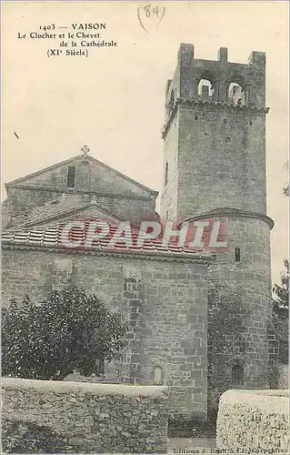 Cartes postales Vaison Le clocher et le Chevet de la Cathedrale