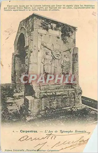 Cartes postales Carpentas L Arc de Triomphe Romain