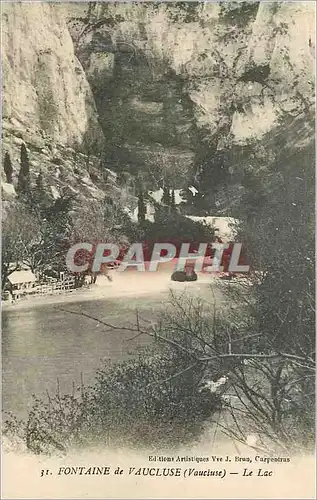 Ansichtskarte AK Fontaine de Vaucluse Le Lac