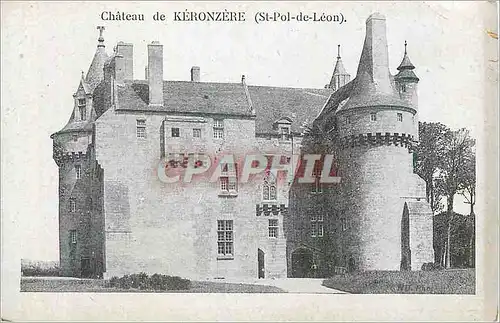 Cartes postales Chateau de Keronzere St Pol de Leon