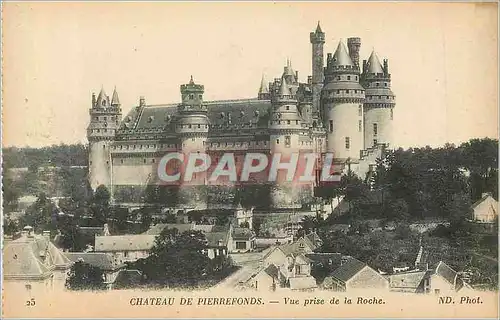 Cartes postales Chateau de Pierrefonds Vue prise de la Roche