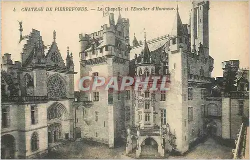 Cartes postales Chateau de Pierrefonds La Chapelle et l Escalier d Honneur