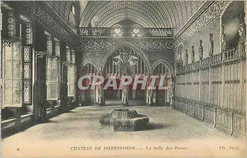 Cartes postales Chateau de Pierrefonds La Salle des Preux