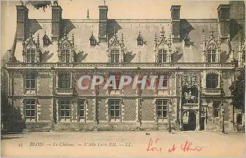 Cartes postales Blois Le Chateau L Aile Louis XII