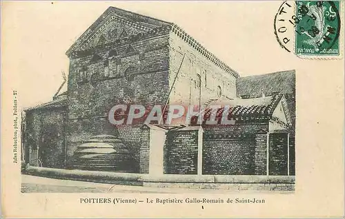 Cartes postales Poitiers Vienne Le Baptistere Gallo Romain de Saint Jean
