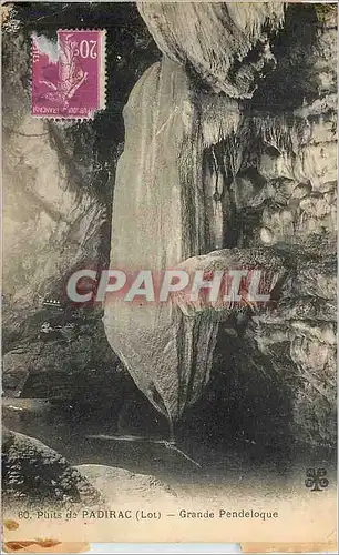 Cartes postales Puits de Padirac Lot Grande Pendeloque