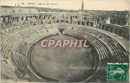 Cartes postales Nimes Interieur des Arenes