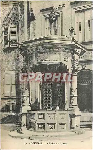 Cartes postales Obernai Le Puits six eaux
