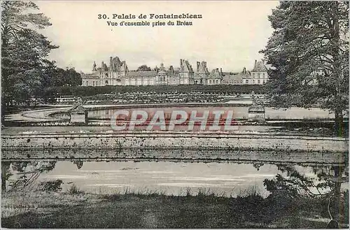 Ansichtskarte AK Palais de Fontainebleau Vue d ensemble prise du Bureau