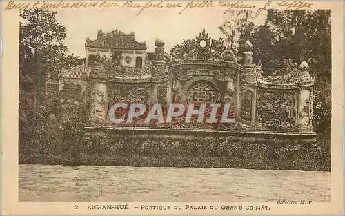 Cartes postales Annam Hue Portique du Palais du Grand Co Mat