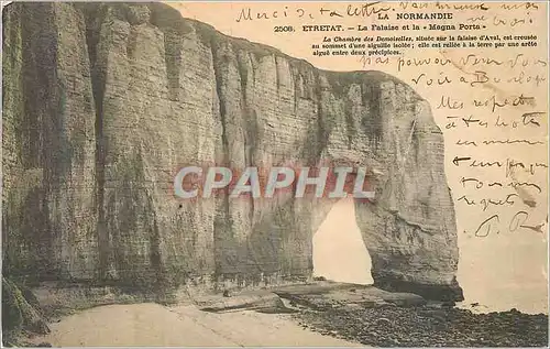 Cartes postales Etretat La Falaise et la Magna Porta