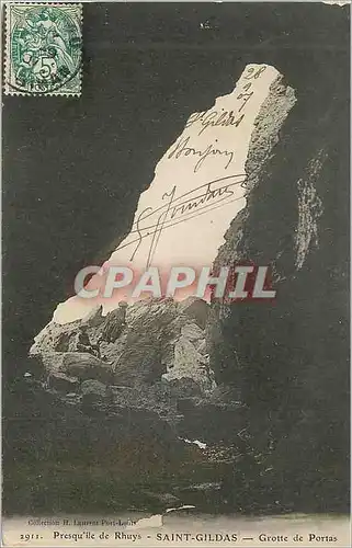 Cartes postales Presquile de Rhuys Saint Gildas Grotte de Portas