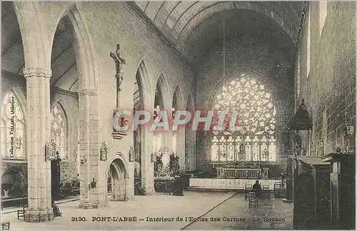 Cartes postales Pont l Abbe Interieur de l Eglise des Carmes