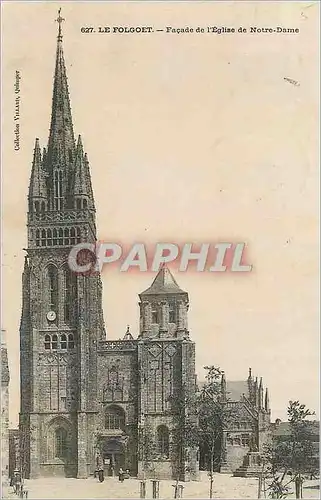 Cartes postales Le Folgoet Facade de l Eglise de Notre Dame