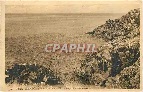 Cartes postales Fort Manech Finistere La Cote sauvage a maree haute