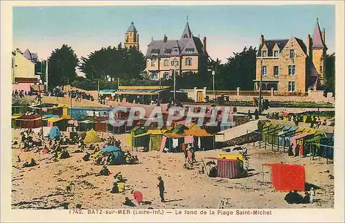 Cartes postales Batz sur Mer Loire Inf Le fond de la Plage Saint Michel