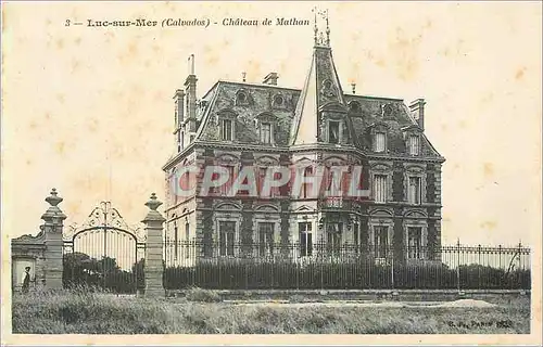 Cartes postales Luc sur Mer Calvados Chateau de Mathan