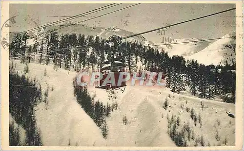 Cartes postales Auron Alpes Maritimes La Oabine telepherique