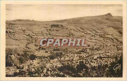 Cartes postales La Bourboule P de D Vue generale prise du Plateau du Charlannes sur la ville