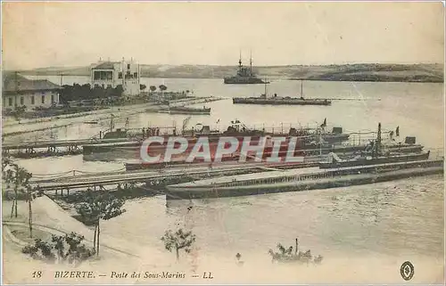 Cartes postales Bizerte Poste des Sous Marins