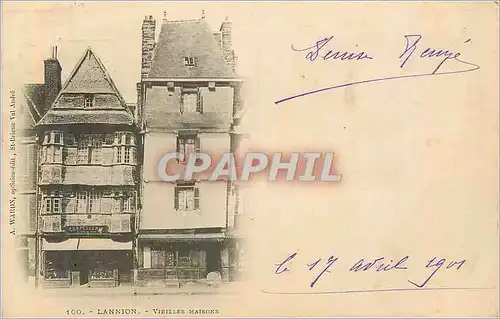 Cartes postales Lannion Vieilles Maisons (carte 1900)