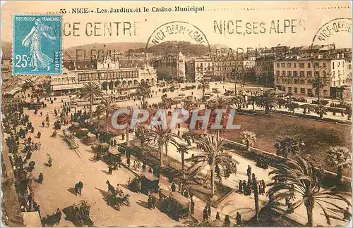 Cartes postales Nice Les Jardins et le Casino Municipal