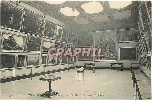 Ansichtskarte AK Chaumont Marne Le Musee Salle des Tableaux