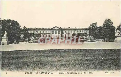 Cartes postales Palais de Compiegne Facade principale cote du Parc