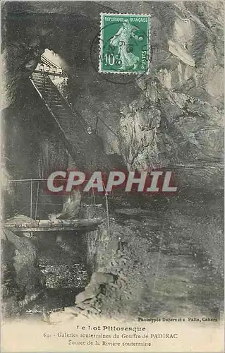 Cartes postales Le Lot Pittoresque Galeries souterraines du Gouffre de Padirac