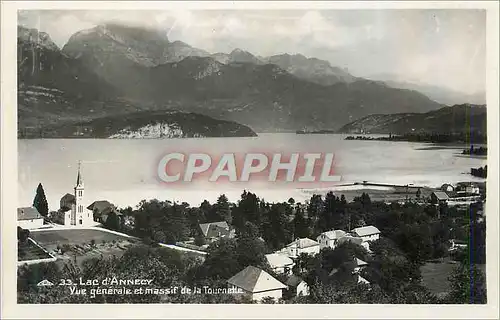 Cartes postales moderne Lac d Annecy Vue generale et massif de la Tournette