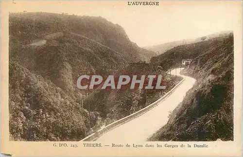 Ansichtskarte AK Thiers Route de Lyon dans le Gorges de la Durolle