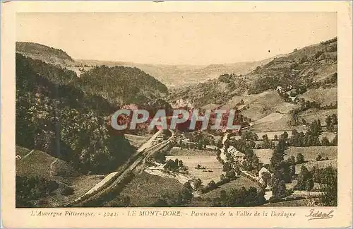 Cartes postales Le Mont Dore Panorama de la Vallee de la Dordogne