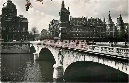 Moderne Karte Paris Le Pont Napoleon et la Conciergerie