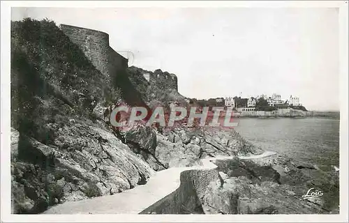 Moderne Karte Dinard Promenade du Moulinet vue sur la Malouine