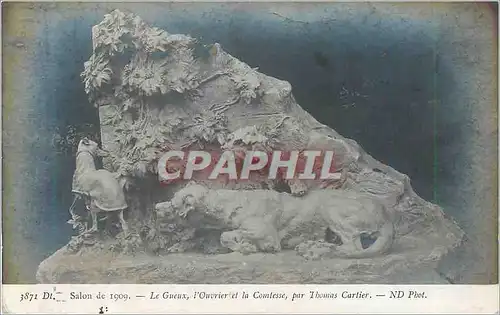 Cartes postales Le Gueux l Ouvrier et la Comtesse par Thomas Cartier