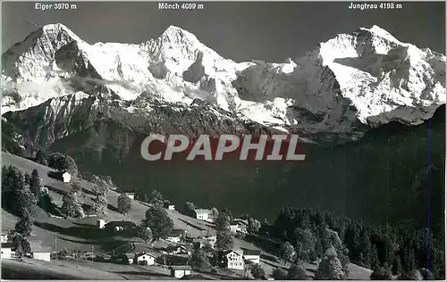 Moderne Karte Beatenberg Eiger Monch Jungfrau