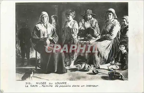 Ansichtskarte AK Musee du Louvre Le Nain Famille de paysana dans un interieur