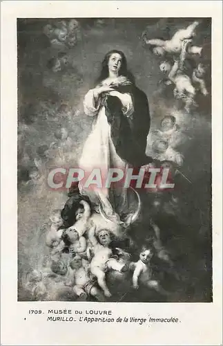 Cartes postales Musee du Louvre Murillo L Apparition de la Vierge immaculee