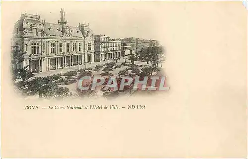 Cartes postales Bone Le Cours National et l Hotel de Ville