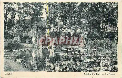 Cartes postales Lille Jardin Vauban La Grotte