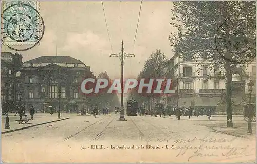 Cartes postales Lille Le Boulevard de la Liberte