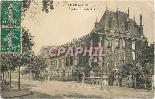 Cartes postales Lille Institut Pasteur Boulevard Louis XIV