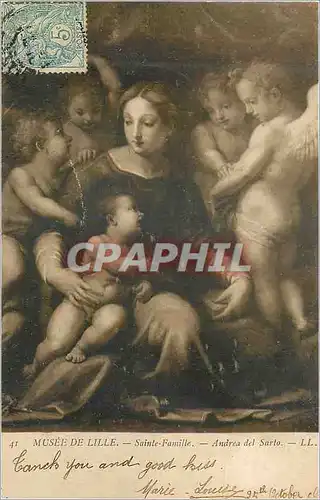 Ansichtskarte AK Musee de Lille Sainte Famille Andrea del Sarto