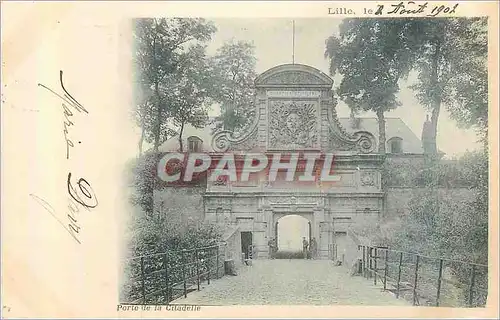 Cartes postales Lille Porte de la Citadelle (carte 1900)