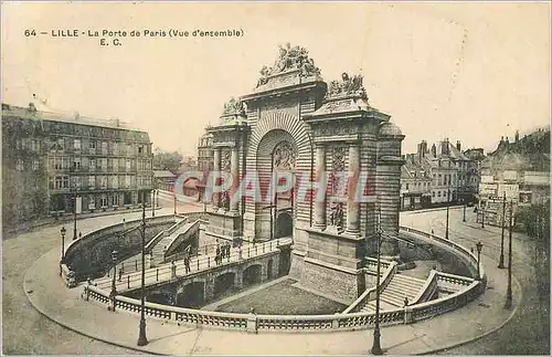 Cartes postales Lille La Porte de Paris Vue d ensemble