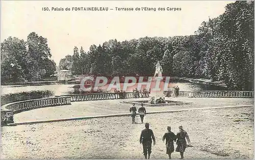 Ansichtskarte AK Palais de Fontainebleau Terrasse de l Etang des Carpes