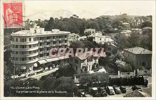 Cartes postales moderne Juan les Pins Vue prise vers le phare de la Garoupe